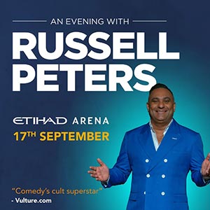 Russell Peters Etihad Arena Poster